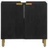 vidaXL Mobile Lavabo da Bagno Nero 62x33x58 cm in Legno Multistrato