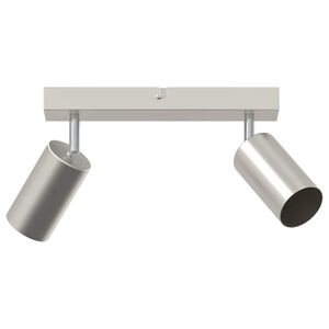 vidaXL Faretto da soffitto Nichel 26 x 6 x 16 cm Metallo