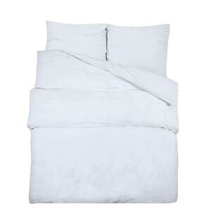 vidaXL Set Copripiumino Bianco 140x200 cm in Cotone