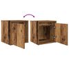 vidaXL Comodino a Muro Legno Antico 38x34x40 cm
