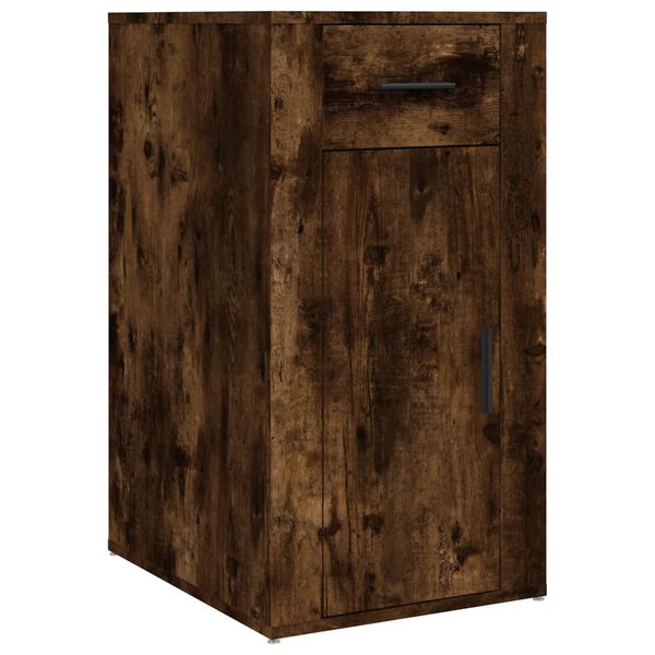 vidaXL Mobile Scrivania rovere fumo 40x49x75 cm Legno Multistrato