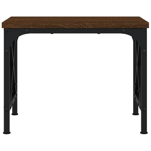 vidaXL Supporto Stampante Rovere Marrone 40x30x31 cm Legno Multistrato