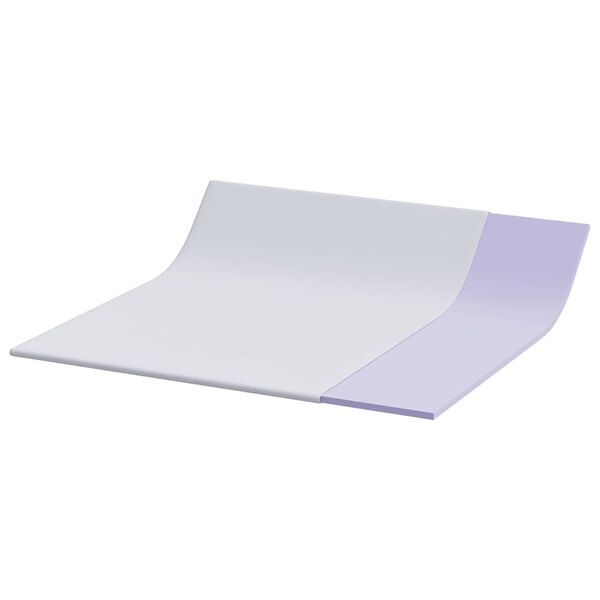 vidaXL Topper per materasso Bianco 200 x 200 cm Tessuto Jacquard