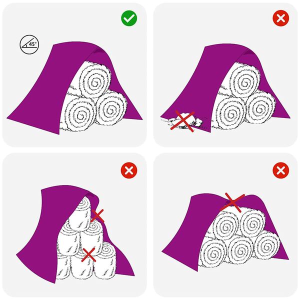 vidaXL Telo Pagliaio 9,8x6 m 140 g/m² Polipropilene