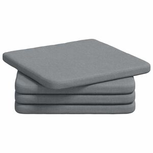 vidaXL Cuscini per Seduta 4 pcs Grigio chiaro 40 x 40 x 3 cm Tessuto