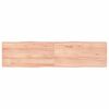 vidaXL Piano Tavolo Marrone Chiaro 160x40x(2-4) cm Rovere Non Trattato