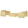 vidaXL Set Salotto da Giardino 3 pz Legno Massello di Pino Impregnato