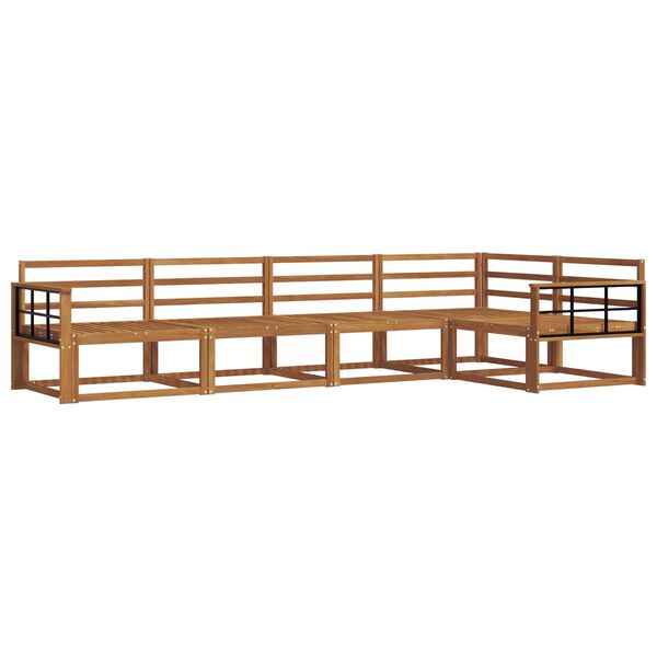 vidaXL Set di divani da esterno 5 pcs Naturale