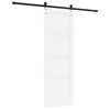 vidaXL Porta scorrevole Bianco 73,5 x 211 cm Pino massello