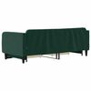 vidaXL Divano Letto Estraibile Cassetti Verde Scuro 90x200cm Velluto