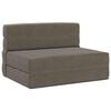 vidaXL Divano Letto Pieghevole Grigio Chiaro 100 x 80 x 60 cm Tessuto