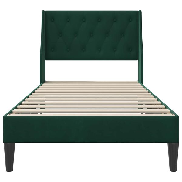 vidaXL Struttura del letto Verde Scuro 80 x 200 cm Velluto