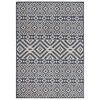 vidaXL Tappeto da Esterni a Tessitura Piatta 200x280 cm Strisce Blu