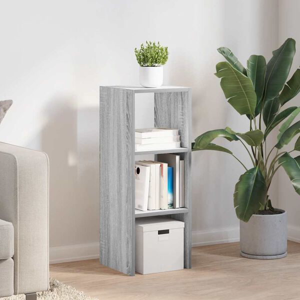 vidaXL Libreria Impilabili Grigio Sonoma 30x30x80 cm Legno Multistrato