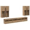 vidaXL Set di Mobiletto da TV a Parete 7 pz Rovere artigianale