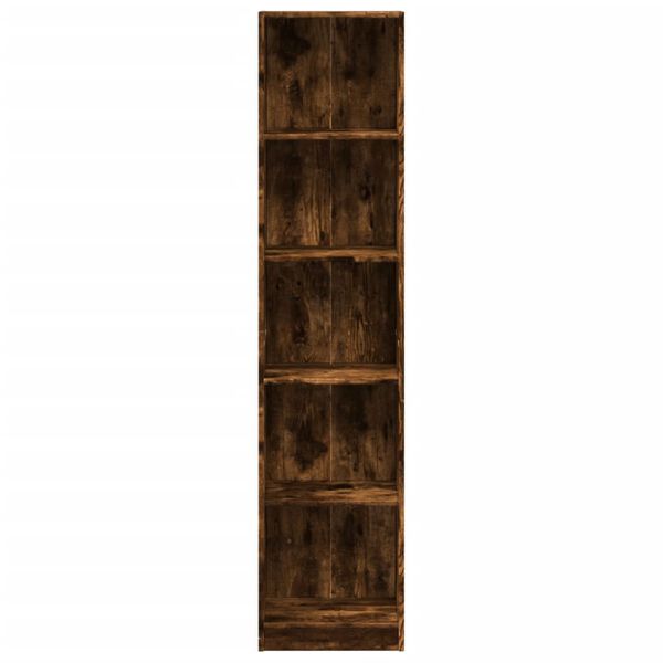 vidaXL Libreria Rovere Fumo 40x24x176 cm in Legno Multistrato