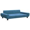vidaXL Divano per Bambini Blu 100x54x33 cm in Velluto