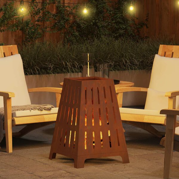 vidaXL Focolare Marrone 50 x 50 x 70 cm