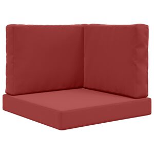 vidaXL Cuscino per divano da esterno Poliestere Rosso vino 60 x 60 cm