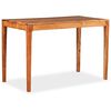 vidaXL Tavolo da Pranzo in Legno Massello 118x60x76 cm
