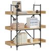 vidaXL Libreria 3 Ripiani Rovere Sonoma 100x33x108,5 Legno Multistrato