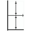 vidaXL Parete per Doccia Walk-in Pieghevole in Vetro ESG 90x190 cm