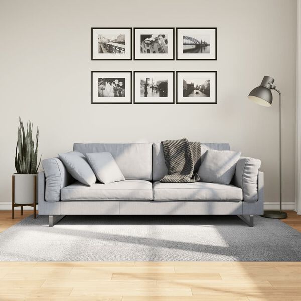 vidaXL Tappeto IZA a Pelo Corto Aspetto Scandinavo Grigio 140x200 cm