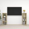 vidaXL Mobili TV 2 pz Rovere Sonoma 107x35x37 cm in Legno Multistrato