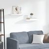 vidaXL Scaffali a Parete 2 pz Bianchi 60x23,5x3,8 cm in MDF