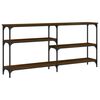 vidaXL Tavolino Consolle Rovere Marrone 160x29x75 cm Legno Multistrato