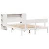 vidaXL Letto Libreria senza Materasso Bianco 135x190 cm Legno di Pino