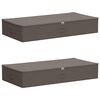 vidaXL Scatola di Stoccaggio 2 pz Tessuto non tessuto 100 x 50 x 18 cm