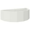 vidaXL Fioriera Bianco 120 x 60 x 35 cm Acciaio