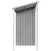 vidaXL Casetta da giardino con tetto allungato grigio chiaro 277x107x181 cm in acciaio