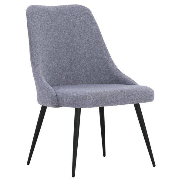 vidaXL Sedie da Pranzo 2 pz Grigio Chiaro in Tessuto