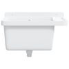 vidaXL Lavabo a Parete Bianco 50x35x24 cm in Resina