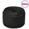 vidaXL Corda da Lavoro Nera 10 mm 500 m in Polipropilene