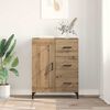 vidaXL Credenza rovere artigianale 69.5 x 34 x 90 cm Legno multistrato