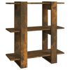 vidaXL Libreria/Divisorio Rovere Fumo 80x30x87 cm