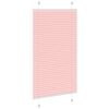 vidaXL Tenda Plissettata Rosa 70x100 cm Larghezza Tessuto 69,4 cm
