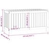 vidaXL Contenitore da Giardino Ambra 115x49x60 cm Legno Massello Pino