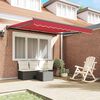 vidaXL Tenda Retrattile Rosso 300 x 250 cm Alluminio e Tessuto