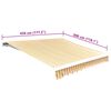 vidaXL Tendone Parasole in Tela Arancione e Bianco 4,5x3 m