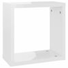 vidaXL Mensole Parete a Cubo 6 pz Bianco Lucido 30x15x30 cm