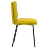 vidaXL Sedie da Pranzo 6 pz Gialle in Velluto