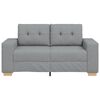vidaXL Divano Divanetto Grigio Chiaro 160x77x82 cm in Tessuto