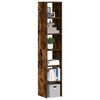 vidaXL Librerie 2 pz Impilabili Rovere Fumo 30x30x80 cm in Truciolato