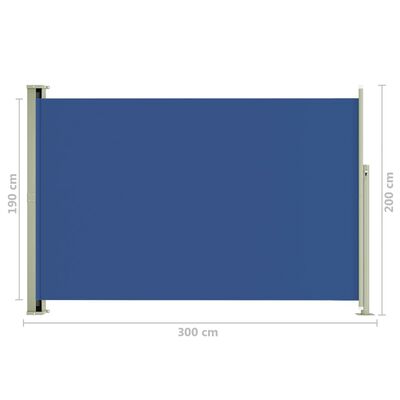 Tenda Laterale Retrattile per Patio 117x600 cm Marrone
