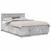 vidaXL Struttura del letto con testiera Grigio Cemento 160 x 200 cm