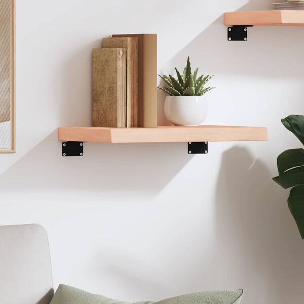 vidaXL Ripiano a Parete 40x30x(2-4) cm Massello Rovere Non Trattato